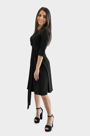 Black Wrap Dress