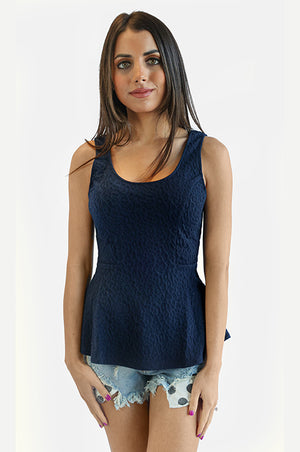 Sleeveless Flare Top